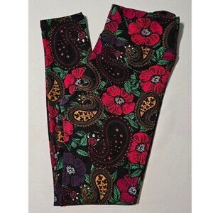 LuLaroe Floral Paisley Leggings OS